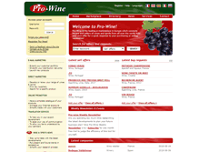 Tablet Screenshot of pro-wine.com
